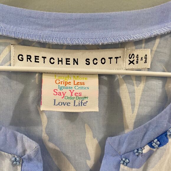 Gretchen Scott Designs Embellished Tunic - Iconic Iris XS - Picture 11 of 12